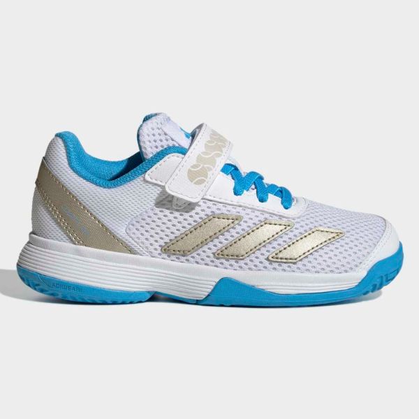 adidas Courtflash Hook And Loop Junior Tennis Shoes JP6686